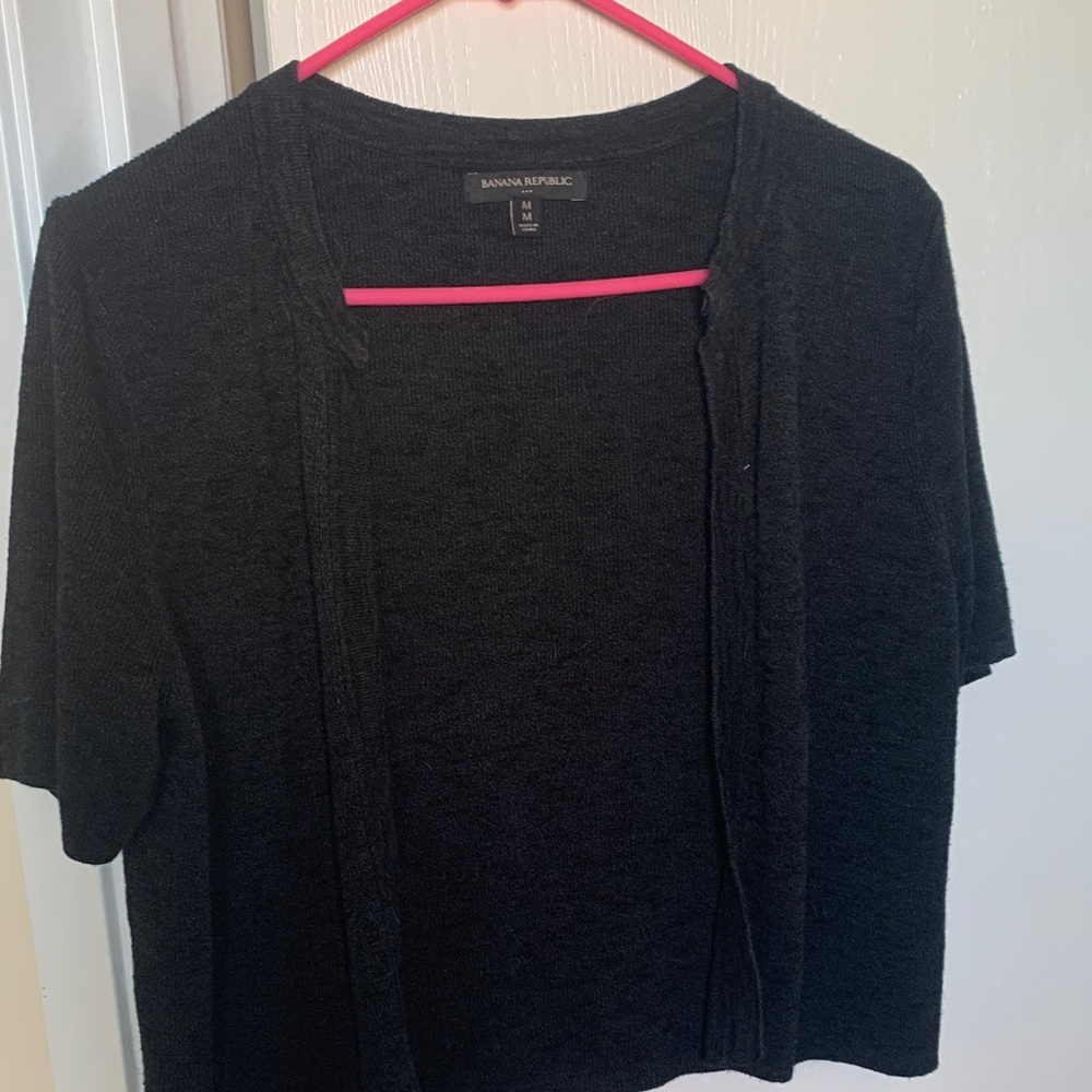 Banana Republic Women's Black Button Down Shirt